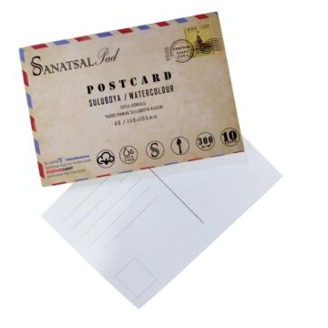 Sanatsalpad Postcard Suluboya Blok 300 gr A6 10 Yaprak