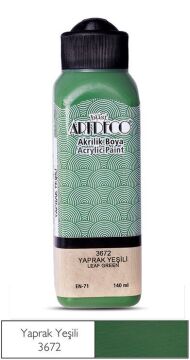 Artdeco Yeni Formül Akrilik Boya 140 ml 3672 Yaprak Yeşili