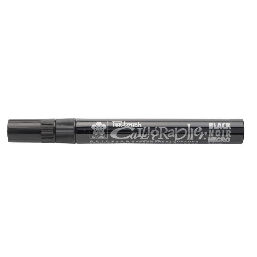 Sakura Pen - Touch Medium Kaligrafi Kalemi Düz Kesik Uç 5 mm Black 49