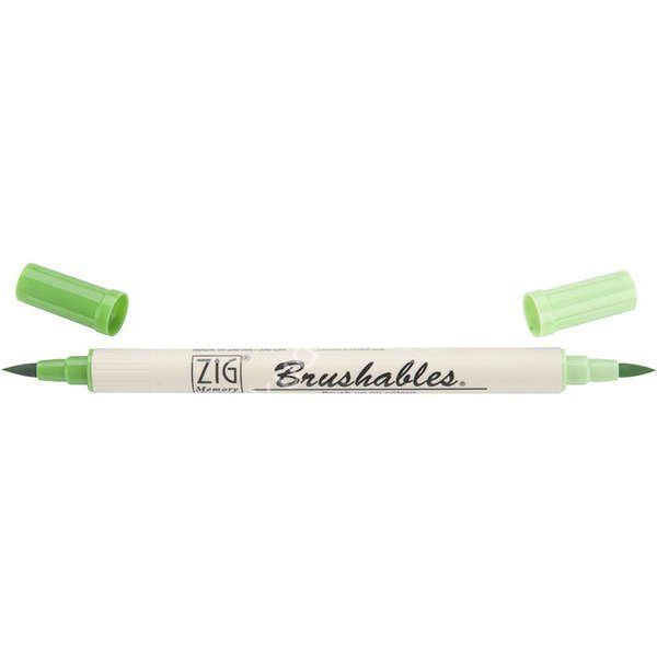 Zig Brushables 2 Renk Tonu Fırça Uçlu Marker Kalem 047 Spring Green