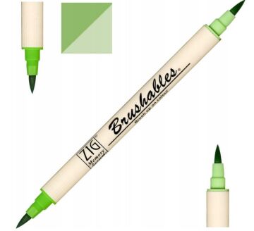 Zig Brushables 2 Renk Tonu Fırça Uçlu Marker Kalem 047 Spring Green
