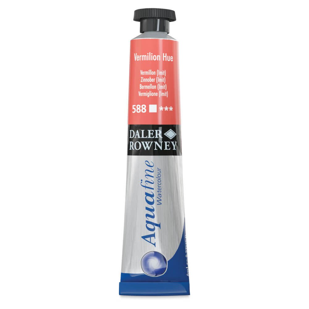 Daler Rowney Aquafine Tüp Suluboya 8ml Vermilion Hue 588
