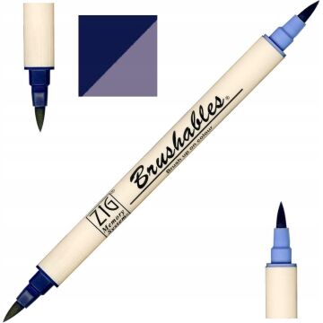 Zig Brushables 2 Renk Tonu Fırça Uçlu Marker Kalem 035 Navy