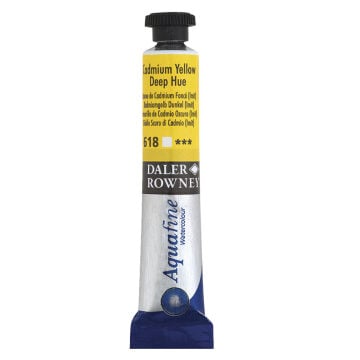 Daler Rowney Aquafine Tüp Suluboya 8ml Cadmium Yellow Deep Hue 618
