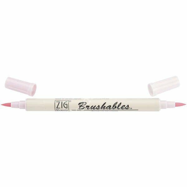 Zig Brushables 2 Renk Tonu Fırça Uçlu Marker Kalem 026 Baby Pink