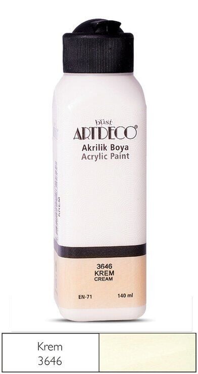 Artdeco Yeni Formül Akrilik Boya 140 ml 3646 Krem
