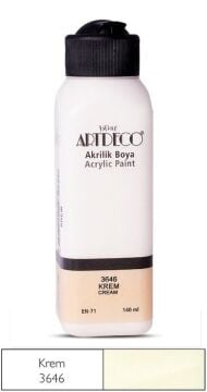 Artdeco Yeni Formül Akrilik Boya 140 ml 3646 Krem