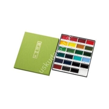 Zig Kuretake Gansai Tambi 24 Renk Tablet Suluboya