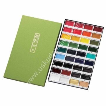 Zig Kuretake Gansai Tambi 36 Renk Tablet Suluboya