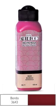 Artdeco Yeni Formül Akrilik Boya 140 ml 3643 Bordo