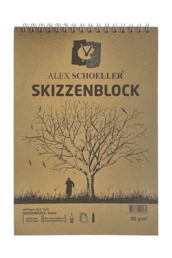 Alex Schoeller Kraft Spiralli Eskiz Blok 90gr A4 60 Yaprak