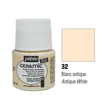 Pebeo Seramik Boyası Antique White  032