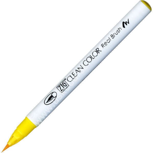 Zig Clean Color Real Brush Fırça Uçlu Marker Kalem 050 Yellow