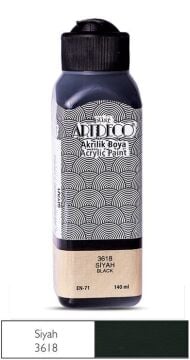 Artdeco Yeni Formül Akrilik Boya 140 ml 3618 Siyah