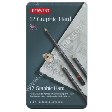 Derwent Graphic Hard Pencils 12'li Set (34213)