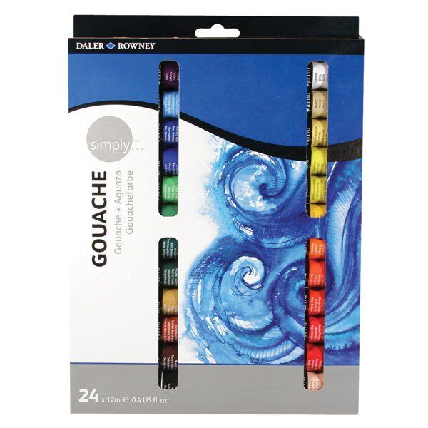 Daler Rowney Simply Guaj Boya Set 24 x 12ml 24 Renk Set