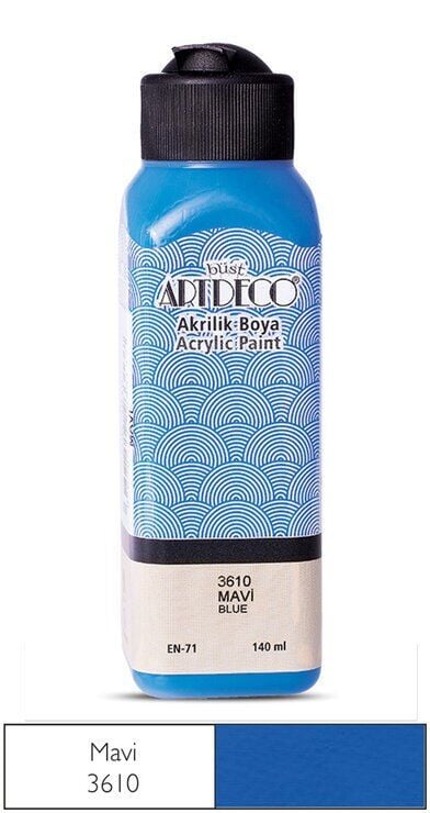 Artdeco Yeni Formül Akrilik Boya 140 ml 3610 Mavi