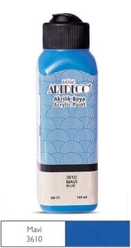 Artdeco Yeni Formül Akrilik Boya 140 ml 3610 Mavi