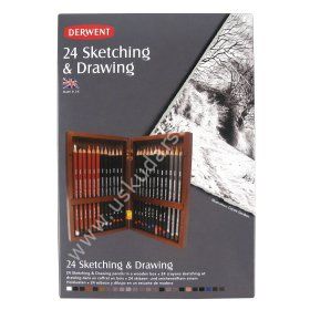 Derwent Sketching & Drawing 24'lü Ahşap Set (2300154)