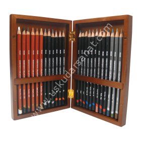 Derwent Sketching & Drawing 24'lü Ahşap Set (2300154)