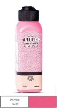 Artdeco Yeni Formül Akrilik Boya 140 ml 3604 Pembe