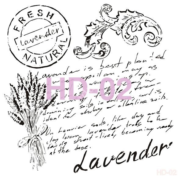 Cadence Home Decor Mobilya - Duvar Stencil 45x45cm HD-02
