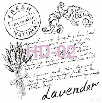 Cadence Home Decor Mobilya - Duvar Stencil 45x45cm HD-02