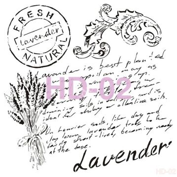Cadence Home Decor Mobilya - Duvar Stencil 45x45cm HD-02