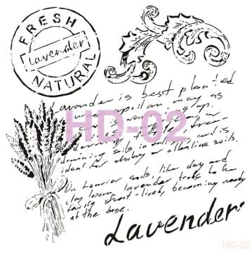 Cadence Home Decor Mobilya - Duvar Stencil 45x45cm HD-02