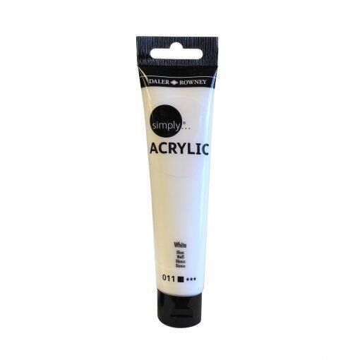 Daler Rowney Simply Acrylic Tüp 75 ml 011 White