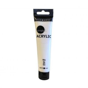 Daler Rowney Simply Acrylic Tüp 75 ml 011 White