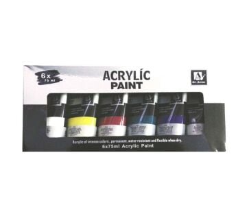 Art Nation Fine Art Akrilik Boya 6 Renk x 75 ml.