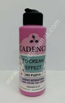 Cadence 3D Cream Effect Boya 120ml 353 Fuşya