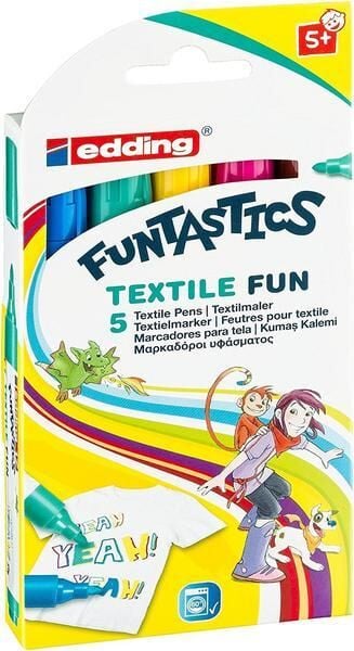 Edding Funtastics Tekstil Kalemi 5li