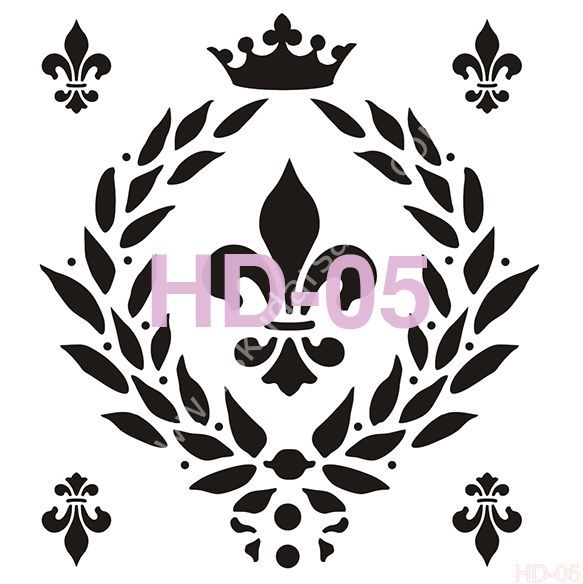 Cadence Home Decor Mobilya - Duvar Stencil 45x45cm HD-05