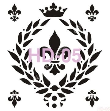Cadence Home Decor Mobilya - Duvar Stencil 45x45cm HD-05