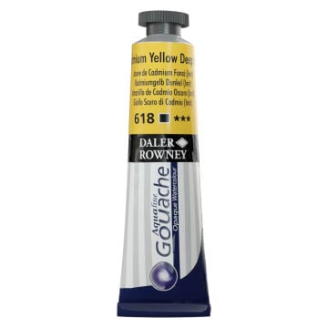 Daler Rowney Aquafine Tüp Guaj Boya 15 ml Cadmium Yellow Deep Hue 618