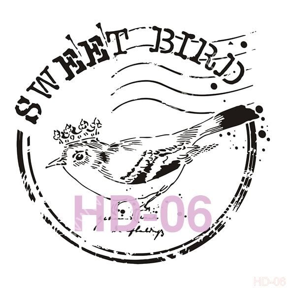 Cadence Home Decor Mobilya - Duvar Stencil 45x45cm HD-06