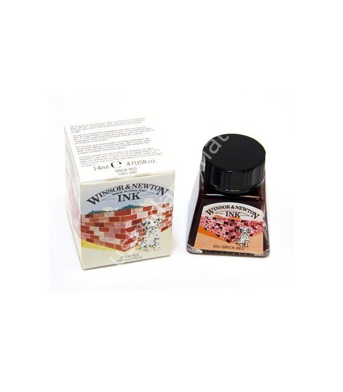 Winsor & Newton Çizim Mürekkebi 14ml 953 Brick Red