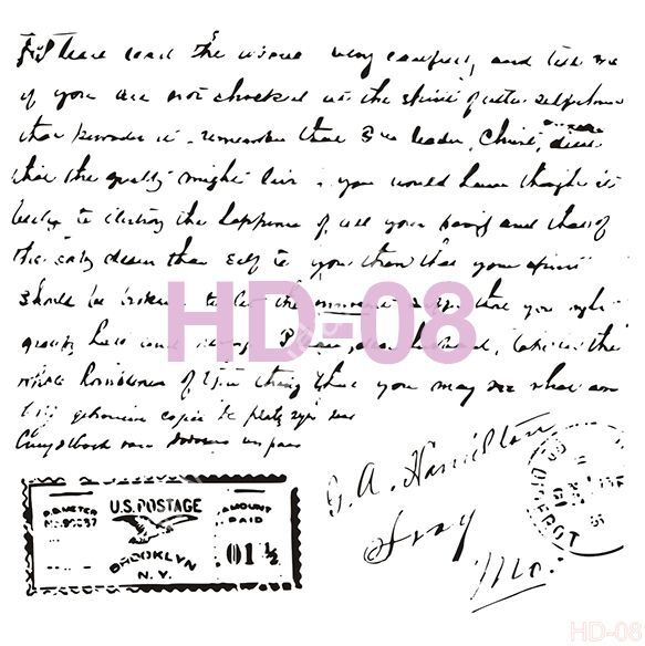 Cadence Home Decor Mobilya - Duvar Stencil 45x45cm HD-08