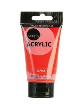 Daler Rowney Simply Acrylic Tüp 75 ml 567 Scarlet