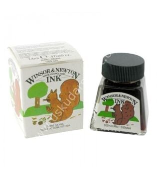 Winsor & Newton Çizim Mürekkebi 14ml 955 Burnt Sienna