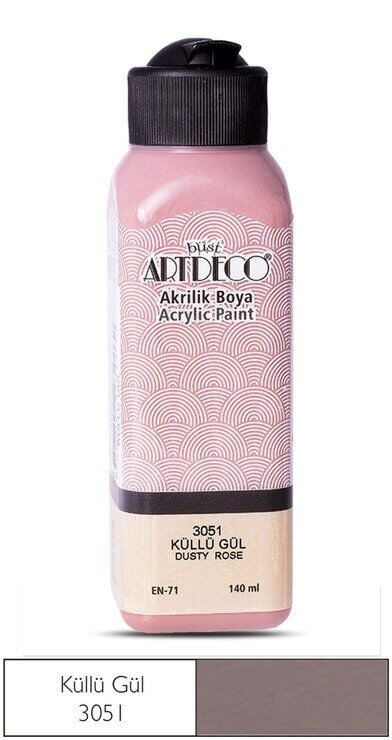 Artdeco Yeni Formül Akrilik Boya 140 ml 3051 Küllü Gül