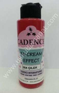 Cadence 3D Cream Effect Boya 120ml 354 Çilek