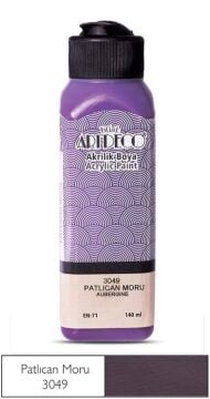 Artdeco Yeni Formül Akrilik Boya 140 ml 3049 Patlıcan Moru