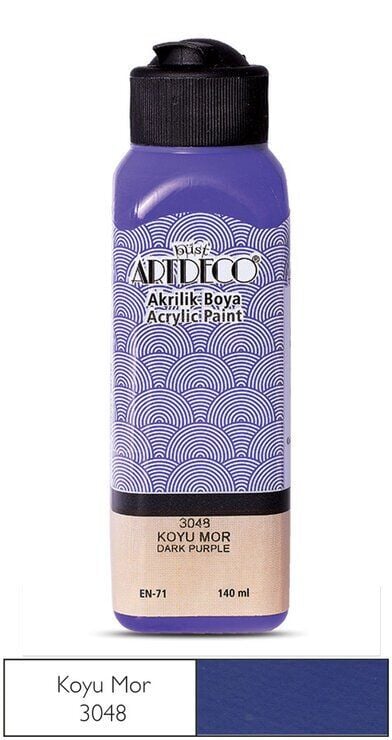 Artdeco Yeni Formül Akrilik Boya 140 ml 3048 Koyu Mor