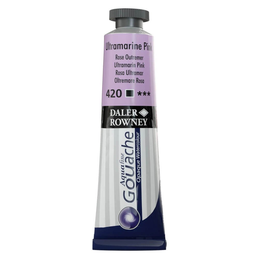 Daler Rowney Aquafine Tüp Guaj Boya 15 ml Ultramarine Pink 420