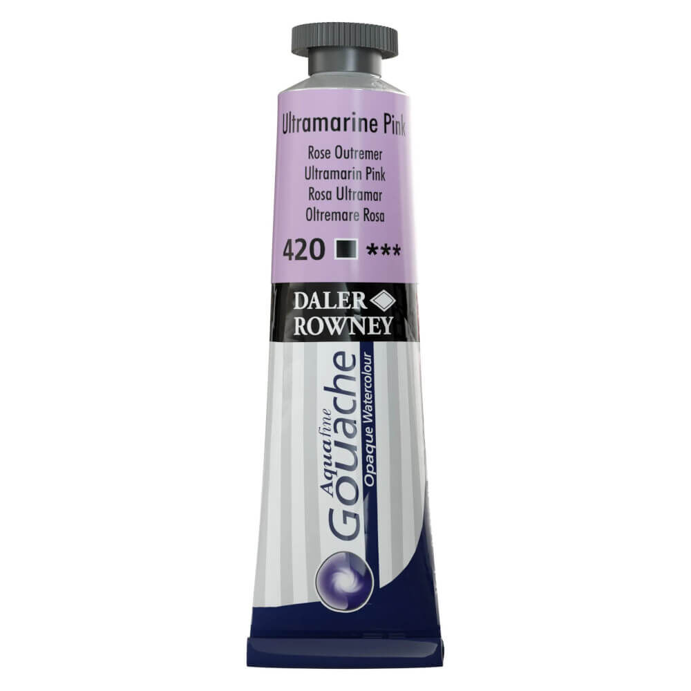 Daler Rowney Aquafine Tüp Guaj Boya 15 ml Ultramarine Pink 420