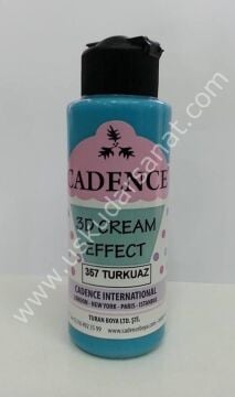 Cadence 3D Cream Effect Boya 120ml 357 Turkuaz