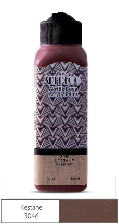 Artdeco Yeni Formül Akrilik Boya 140 ml 3046 Kestane